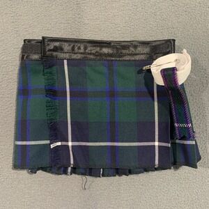 The More Tartan 2T Black Watch Plaid Scottish Kilt Made in Scotland Adjustable